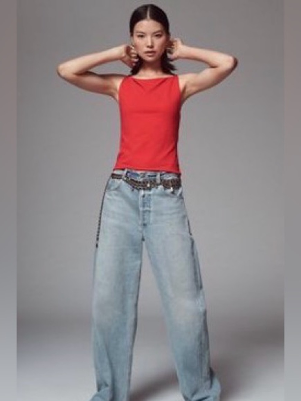 Maeve, Anthropologie, Red Tank XS